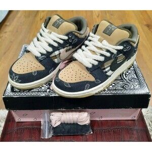 Nike Dunk Low Prm QS SB x Travis Scott Cactus Jack CT5053-001 SPCL BOX M 5.5/W 7